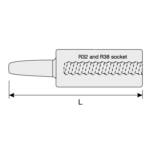 Female Threaded Driver Tool - for mechanized bolters Female Threaded Driver Tool - for mechanized bolters