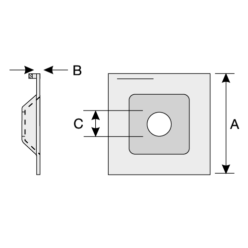 Friction Bolt Plate - for use with friction stabilizers Friction Bolt Plate - for use with friction stabilizers