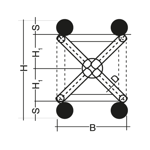 Lattice Girders - 4 bar type Lattice Girders - 4 bar type