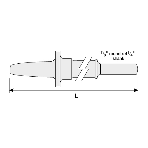 Standard Driver Tool - for stopers/jacklegs Standard Driver Tool - for stopers/jacklegs