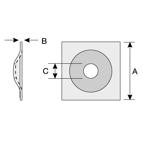 T-Dome Plate - for use with T-Dome Rockbolts T-Dome Plate - for use with T-Dome Rockbolts